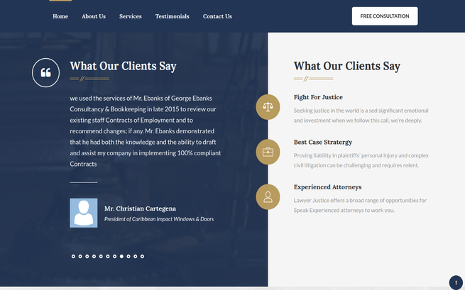 Portfolio slider
